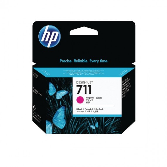 HP 711 Inkjet Cartridge 3-pack