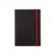 Soft Touch Black n Red Notebook A5