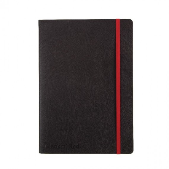 Soft Touch Black n Red Notebook A5