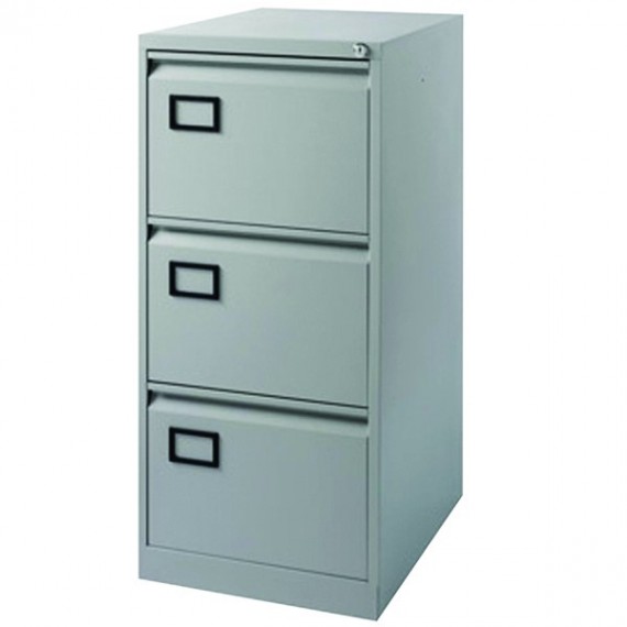 FF Jemini Filing Cabinet 3Drw Pl/Grey