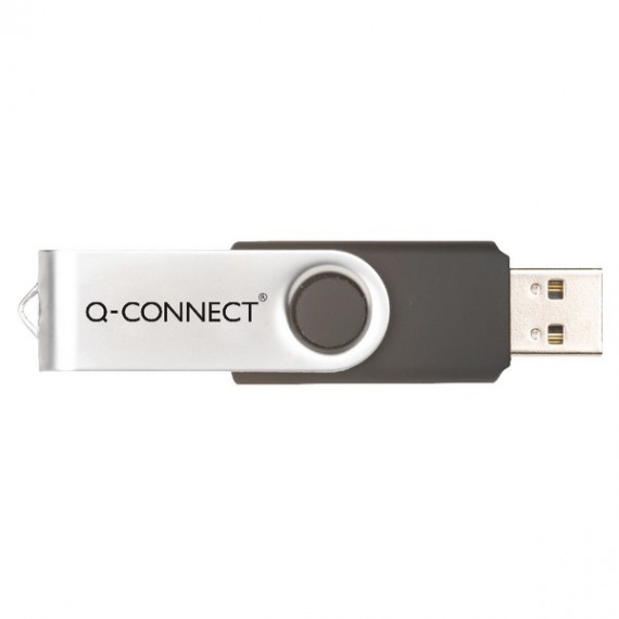 Q-Connect 16GB USB Drive Silver Black