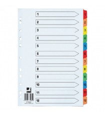 Q Connect Index 1-12 Reinf Multicol