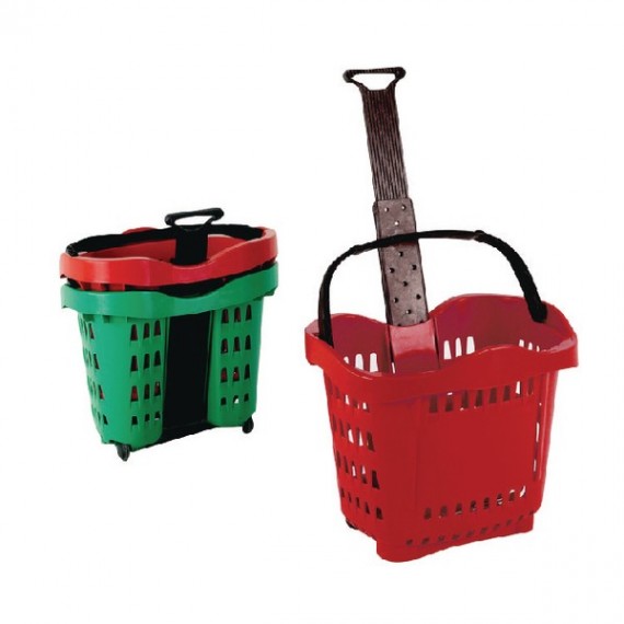 Giant Shopping Basket/Trolley Red
