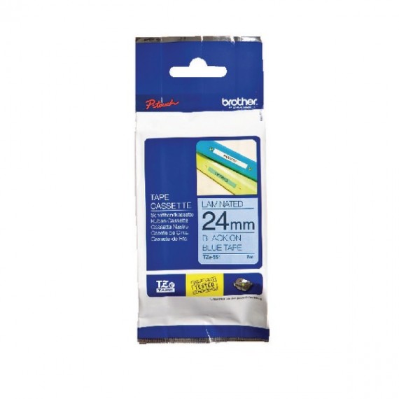 Brother P-Touch Tape 24mm Black/Blue