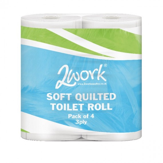 Str Lxy Wht 3ply Toilet Roll Pk40 TQ4PK