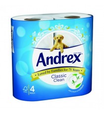 Andrex Toilet Roll Classic White Pk 6x4