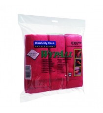 Wypall Microfibre Cloths Red 8397 Pk6