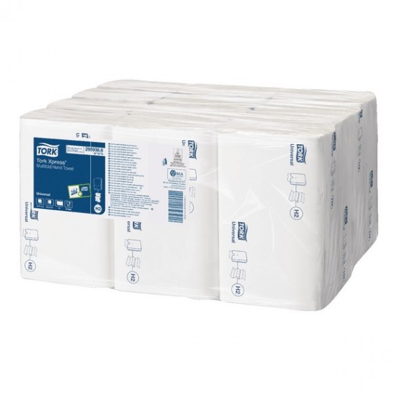 Tork Xpress M Fold 1 Ply Wht 250Sht Pk12
