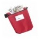 Go Secure Cash Bag with Window Red