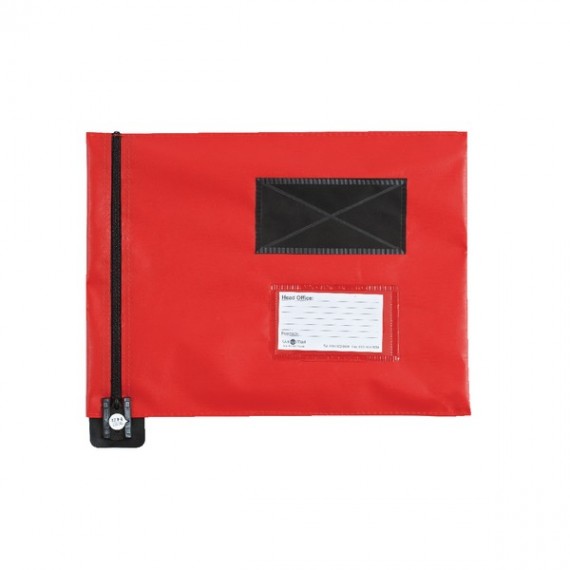 Go Secure Flat Mail Pouch Red 336x286mm