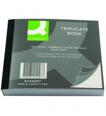 Q-Connect Triplicate Book 4x5 Feint