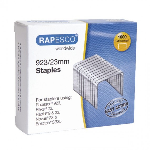 Rapesco 923 23mm Galvanised Staples