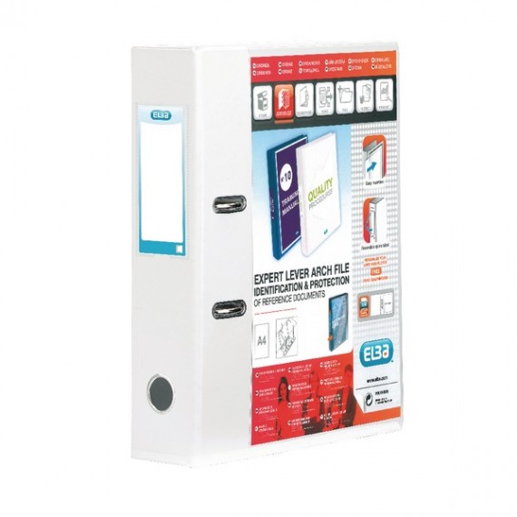 Elba Vision Lever Arch File A4 70mm Wht