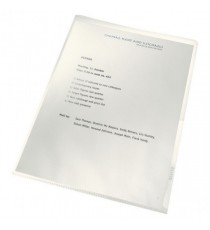 Leitz ReCycle Cut Flush Folders Clear