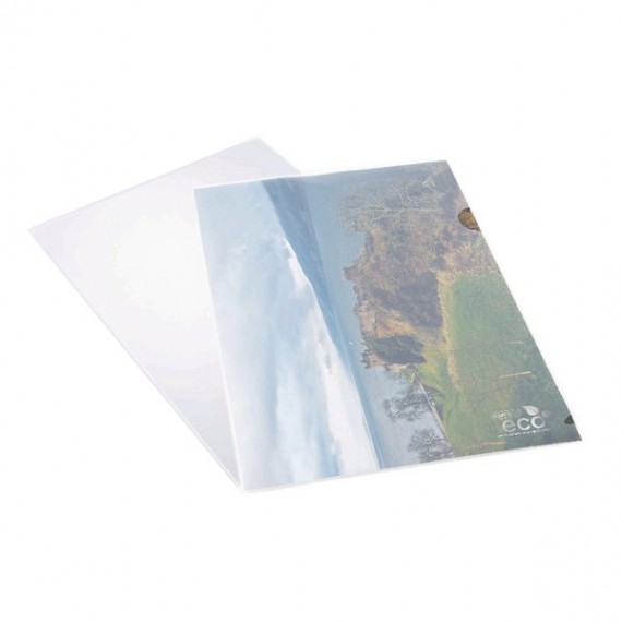 Rapesco ECO Cut Flush Folders A4 Clear