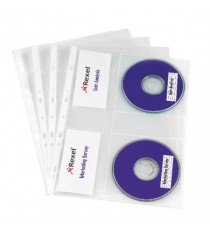 Rexel Nyrex Clear CD/DVD Pockets