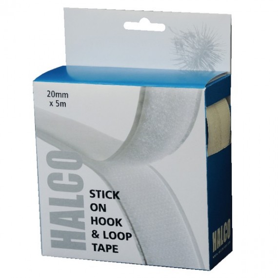 Halco Hook and Loop Tape Roll 20mm x 5m