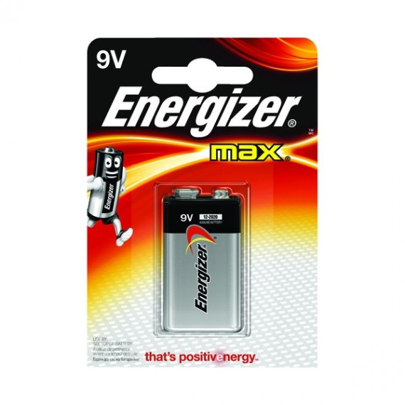 Energizer MAX E92 9V Battery Pk Each