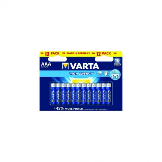 VARTA High Energy Battery AAA Pk 12