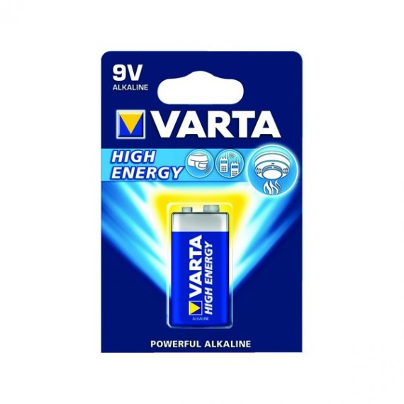 VARTA High Energy Battery 9V Pk 1
