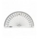 Helix 10cm 180 Degree Protractor Clear