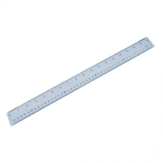 Plastic Shatterproof Ruler 50cm
