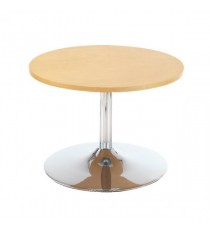 FF Low Bistro Table Trumpet Base Beech
