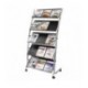 Alba 5 Shelf S/Sided Lit Disp Stand 3xA4