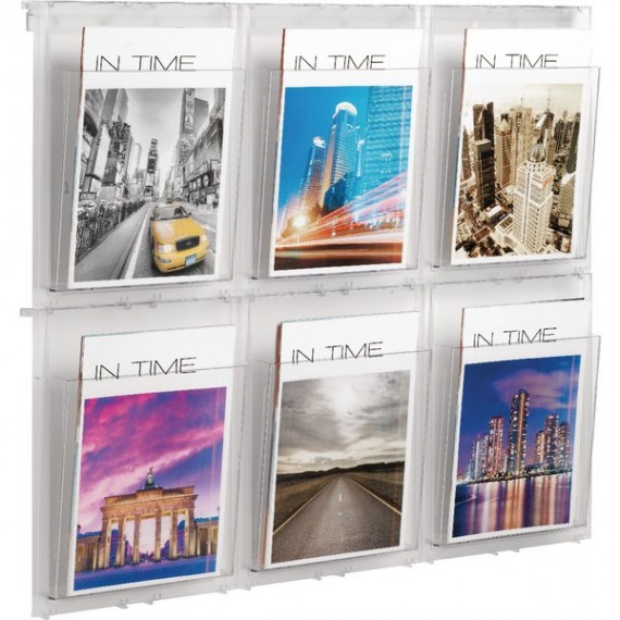 Helit Wall Display 6 X A4 Pockets Car