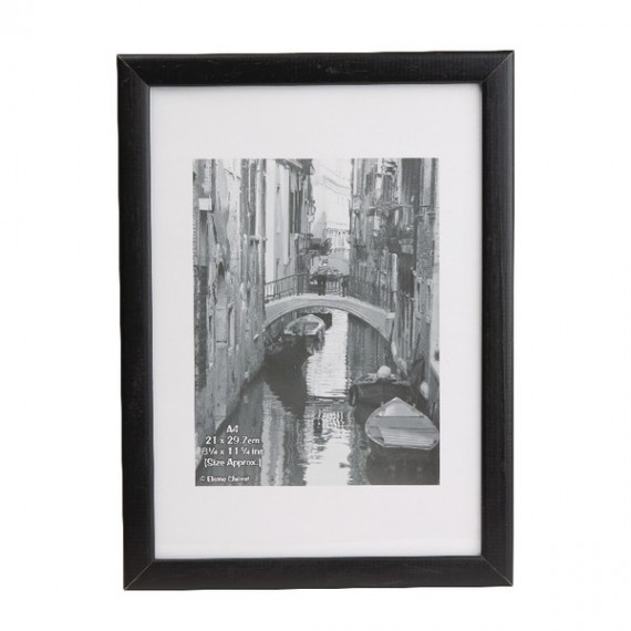 Photo Album Co A4 Bk Wood Frame NonGlass