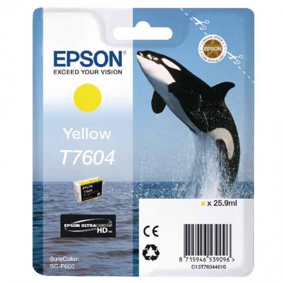 Epson Ink Cartridge Yellow T7604