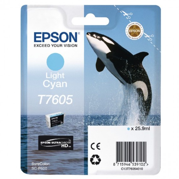 Epson Ink Cartridge Light Cyan T7605