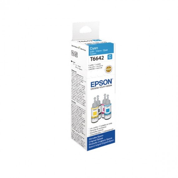 Epson Ink Bottle 70ml Cyan T6642