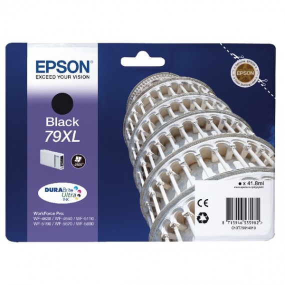 Epson No.79XL Pisa Blk Ink Cart 2.6K Pk1