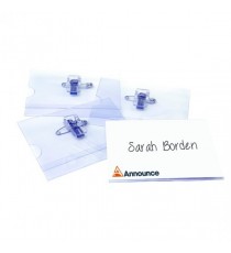 Combi Clip Name Badge 40x75mm Pk50