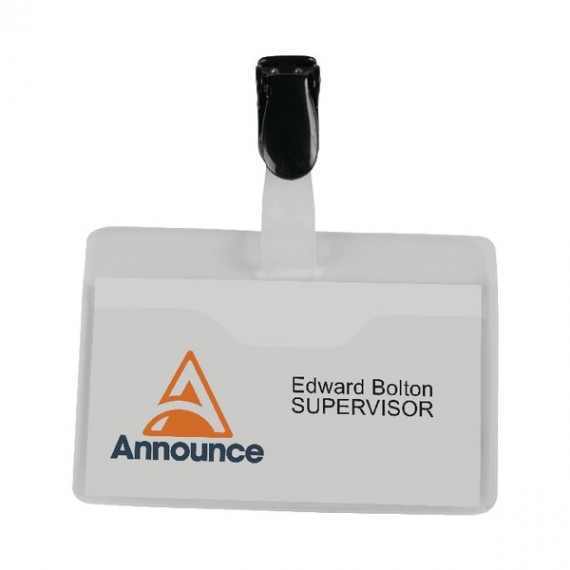 Visitor Name Badge 60x90mm Pack25