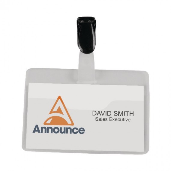 Security Name Badge 60x90mm Box25