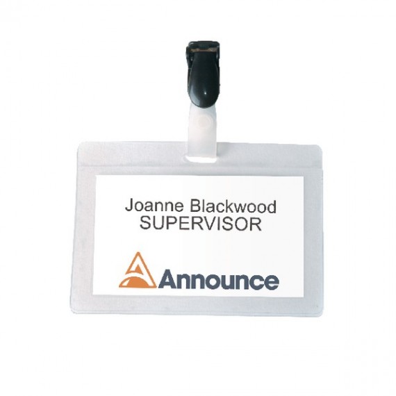 Self Laminating Badge 54x90mm Pk25