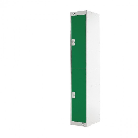 FF 2 Door Locker Green Door 300mm