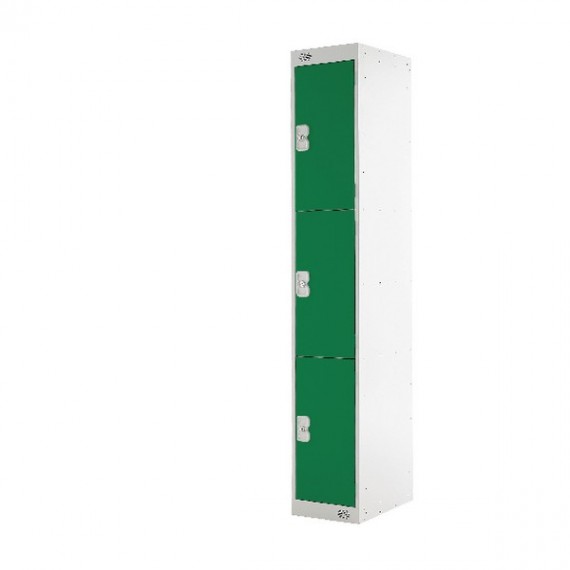 FF 3 Door Locker Green Door 300mm