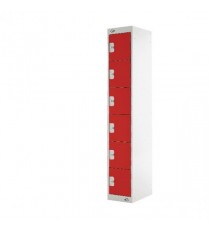 FF 6 Door Locker Red Door 300mm