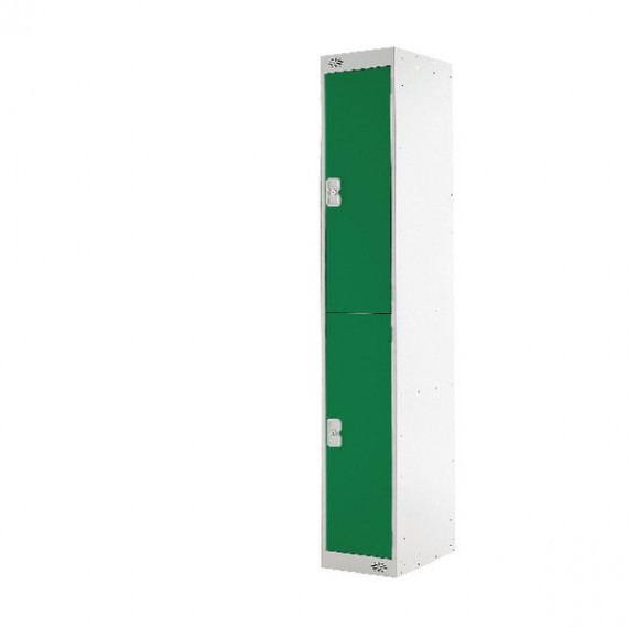 FF 2 Door Locker Green Door 450mm