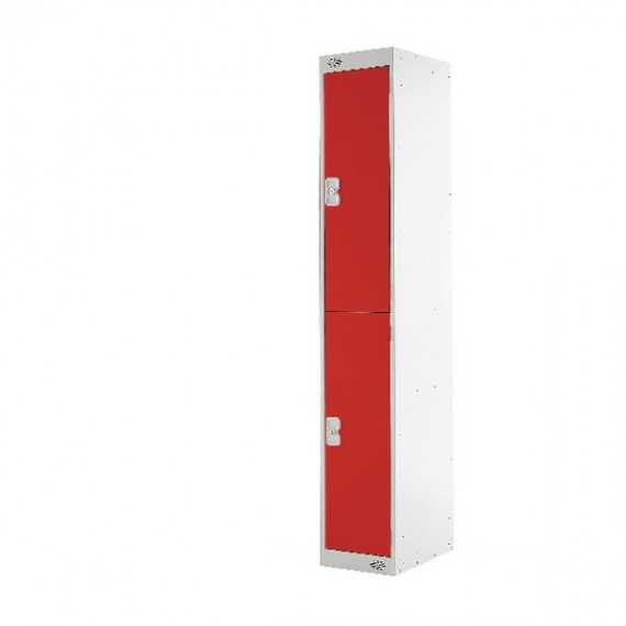 FF 2 Door Locker Red Door 450mm