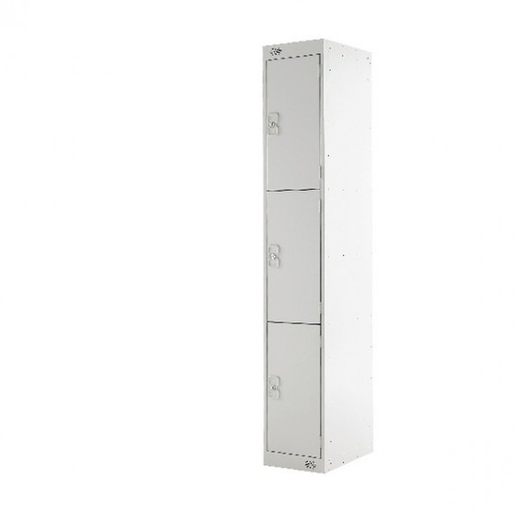 FF 3 Door Locker Light Grey Door 450mm