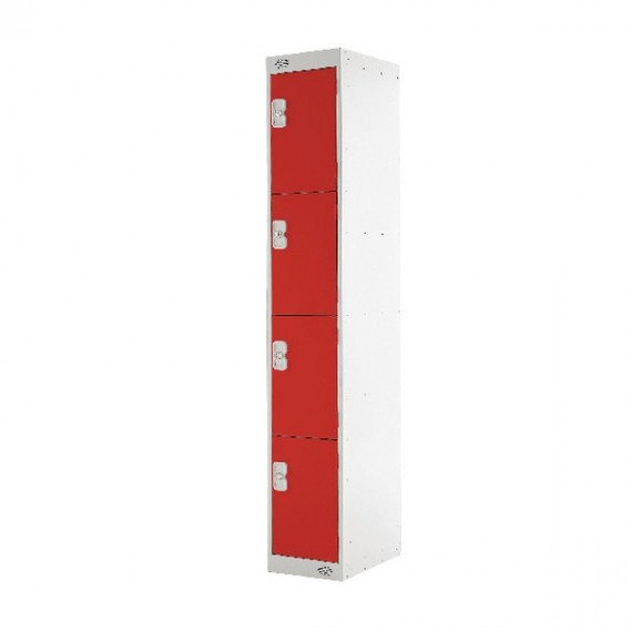 FF 4 Door Locker Red Door 450mm