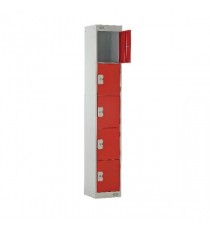 FF 5 Door Locker Red Door 450mm