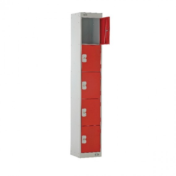 FF 5 Door Locker Red Door 450mm