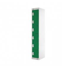 FF 6 Door Locker Green Door 450mm