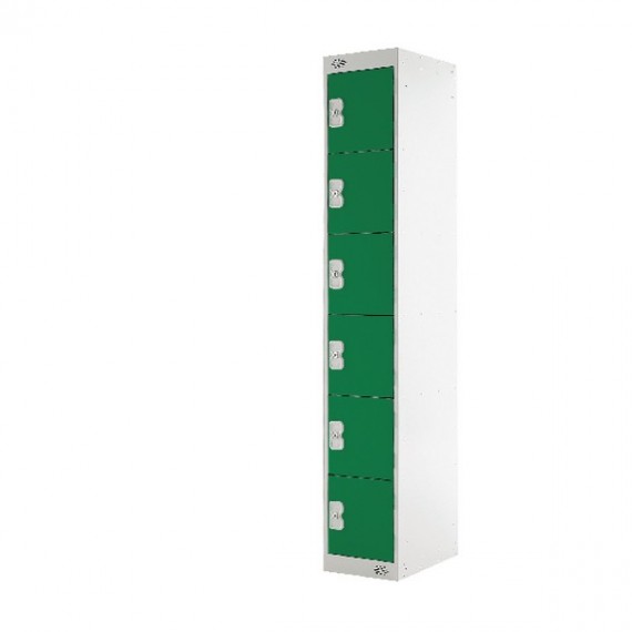 FF 6 Door Locker Green Door 450mm