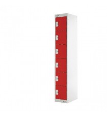 FF 6 Door Locker Red Door 450mm
